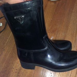 Prada rain boots